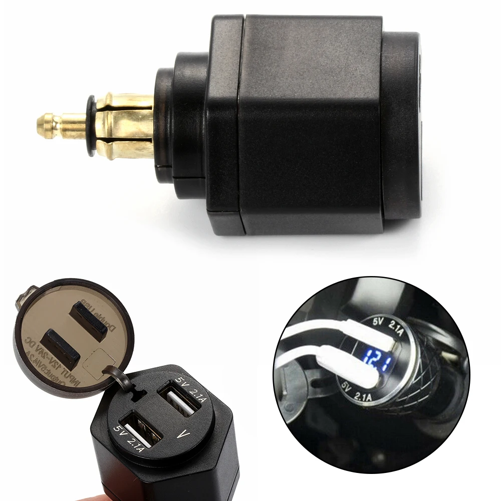 4.2A 12 24 в USB порт зарядное устройство адаптер цифровой дисплей Разъем для BMW F800GS F650GS