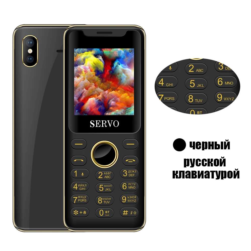 Black Russian button SERVO M6 Magic Voice Mini сотовый телефон 1," Bluetooth Dialer One Key recorder cellular GPRS самый маленький мобильный телефон русский язык - Цвет: Black Russian button