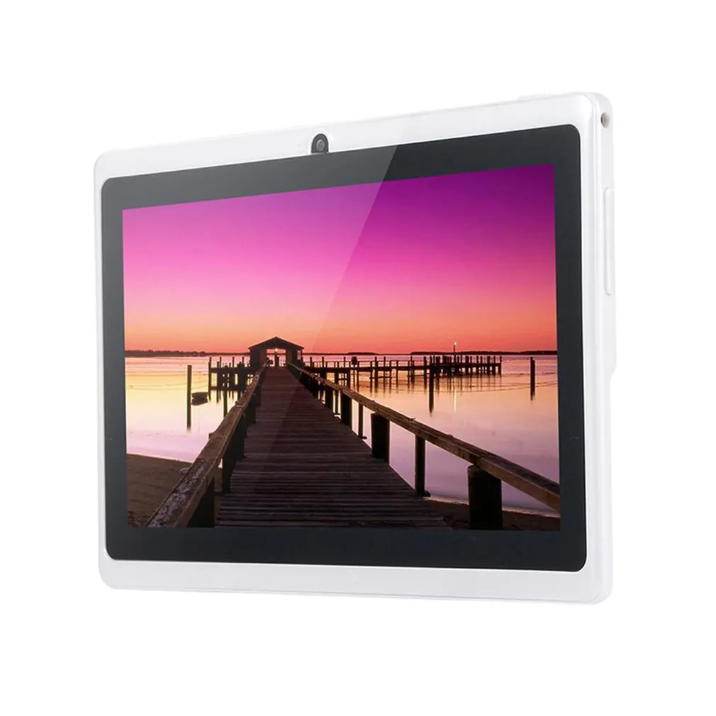 7-дюймовый Android 4 планшетный ПК Q88 Allwinner A33 четырехъядерный WiFi 1024*600G-sensor портативный
