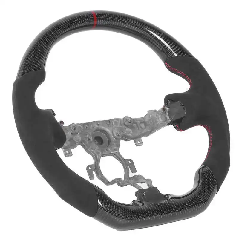 

Carbon Fiber Steering Wheel Suede with Red Stitching Fit for Nissan 370z 2009-2020 Car accessories