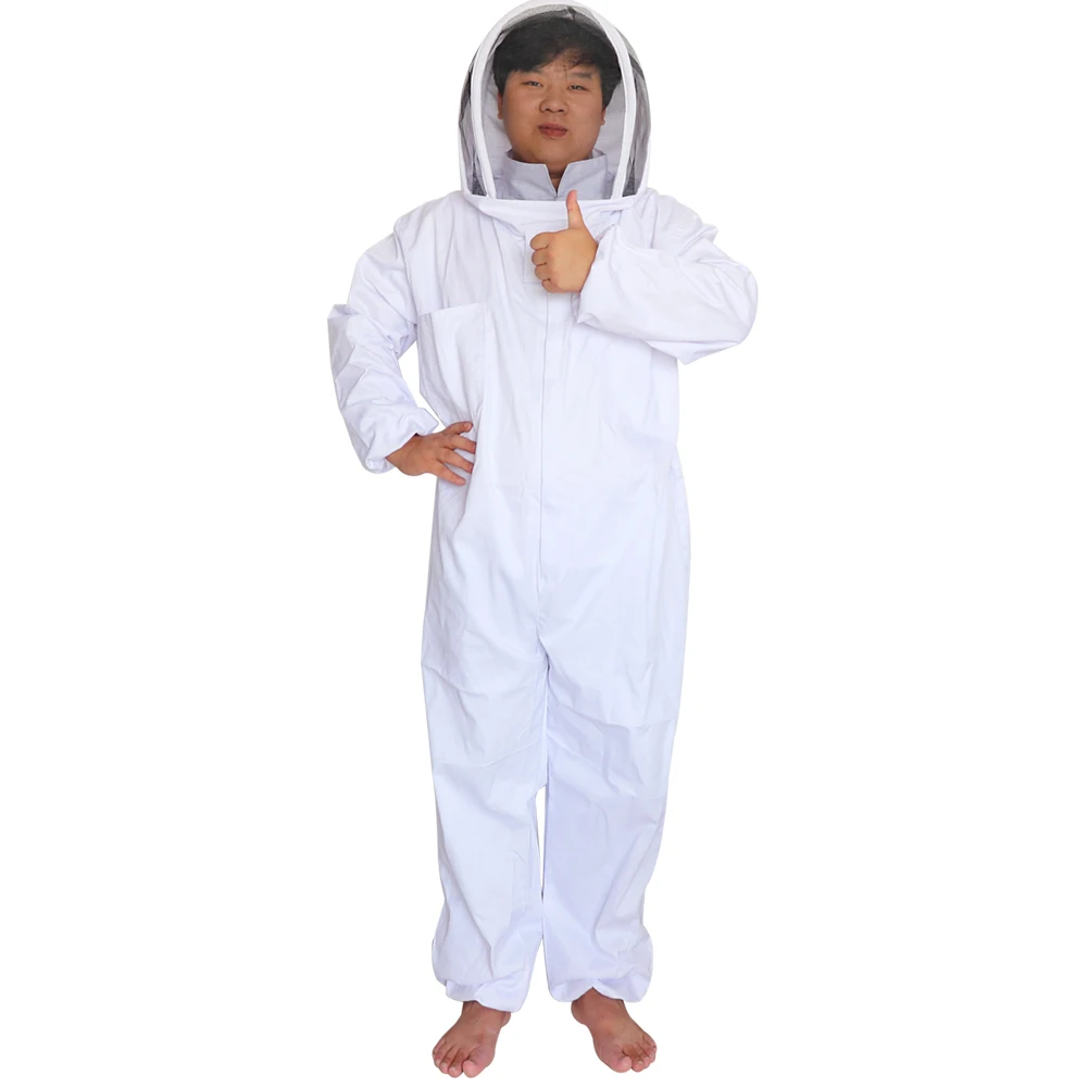 

Beekeepping Protective Suit Cotton Full Body Clothing Veil Hood Hat Anti-Bee Coat Special Clothing Beekeeping Bee Suit Equipment