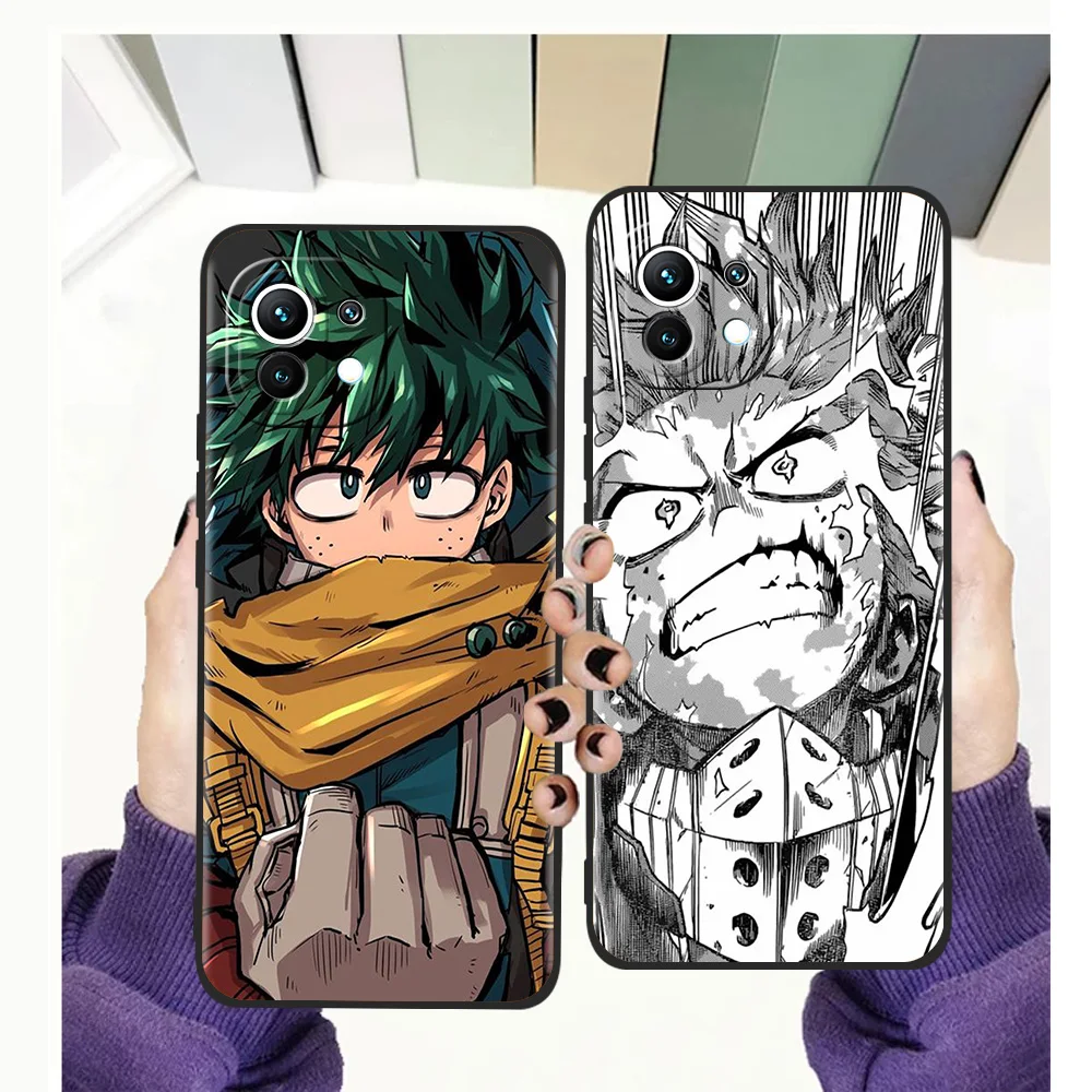 

My Hero Academia Phone Case for Xiaomi Poco F3 X3 X4 GT NFC M3 Mi 9T 11 Ultra 11X 11i Note 10T Pro Lite 5G Silicone Cover Coque