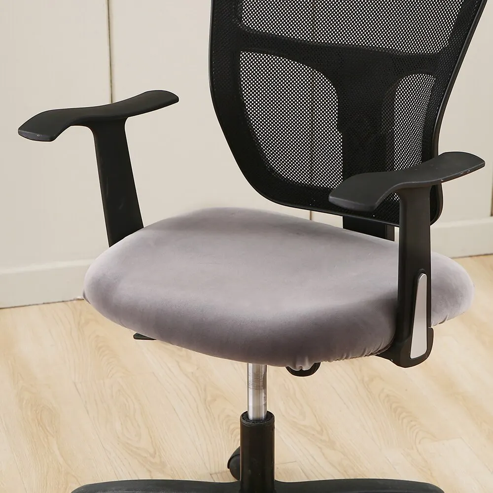 SearchI серебристая бархатная ткань супер мягкий чехол на стул роскошное офисное