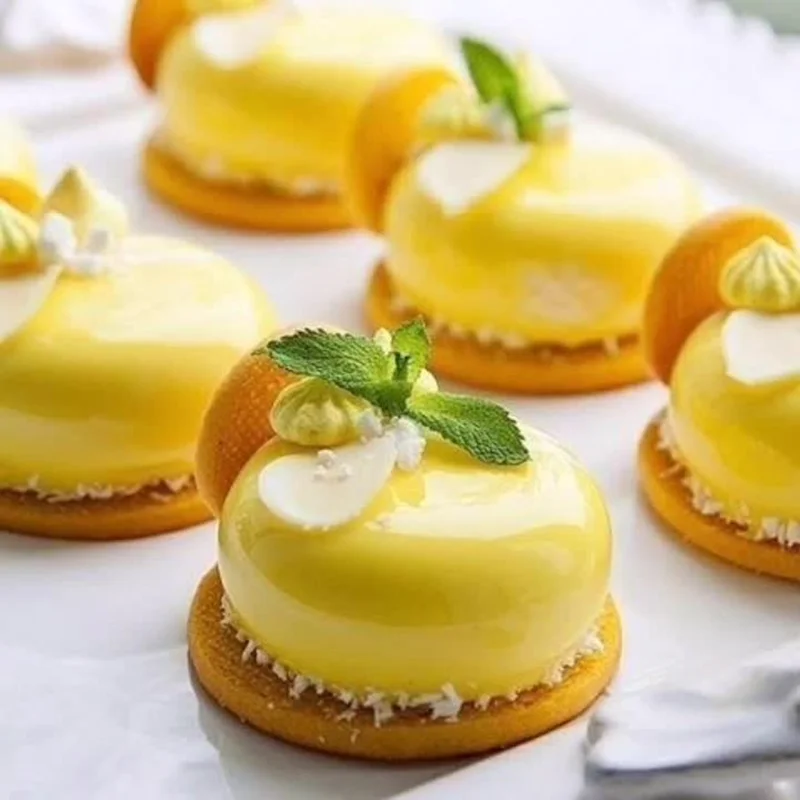 

8-hole Round Food Grade Silicone Mold Hand-made Soap Silicone Mold High Temperature Mould For Baking Pastry Pudding Molds