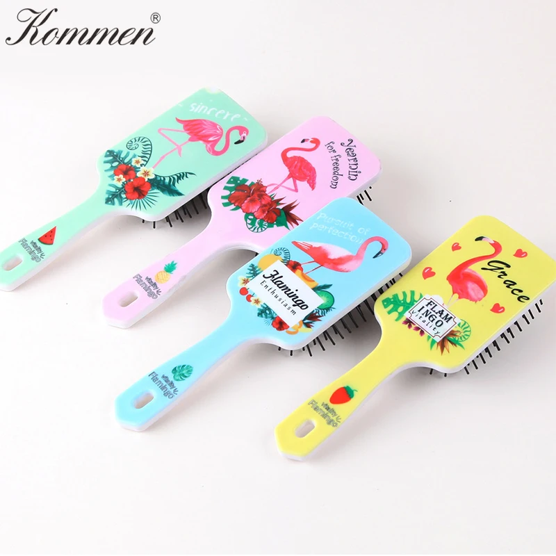 Kommen квадратная Большая пластина модная подушка безопасности расческа для волос