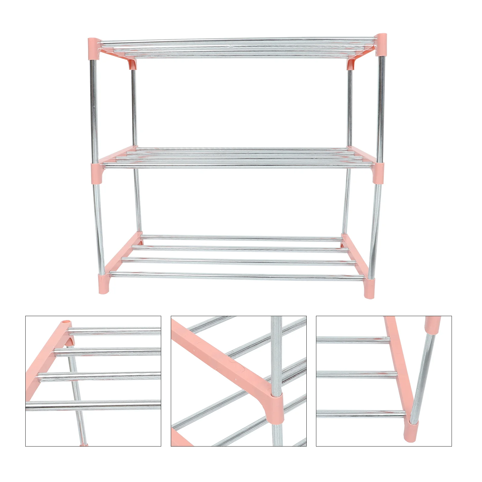 

1pc Three-layer Shoe Rack Household Shoe Shelf Multi-Use Shoe Storage Rack