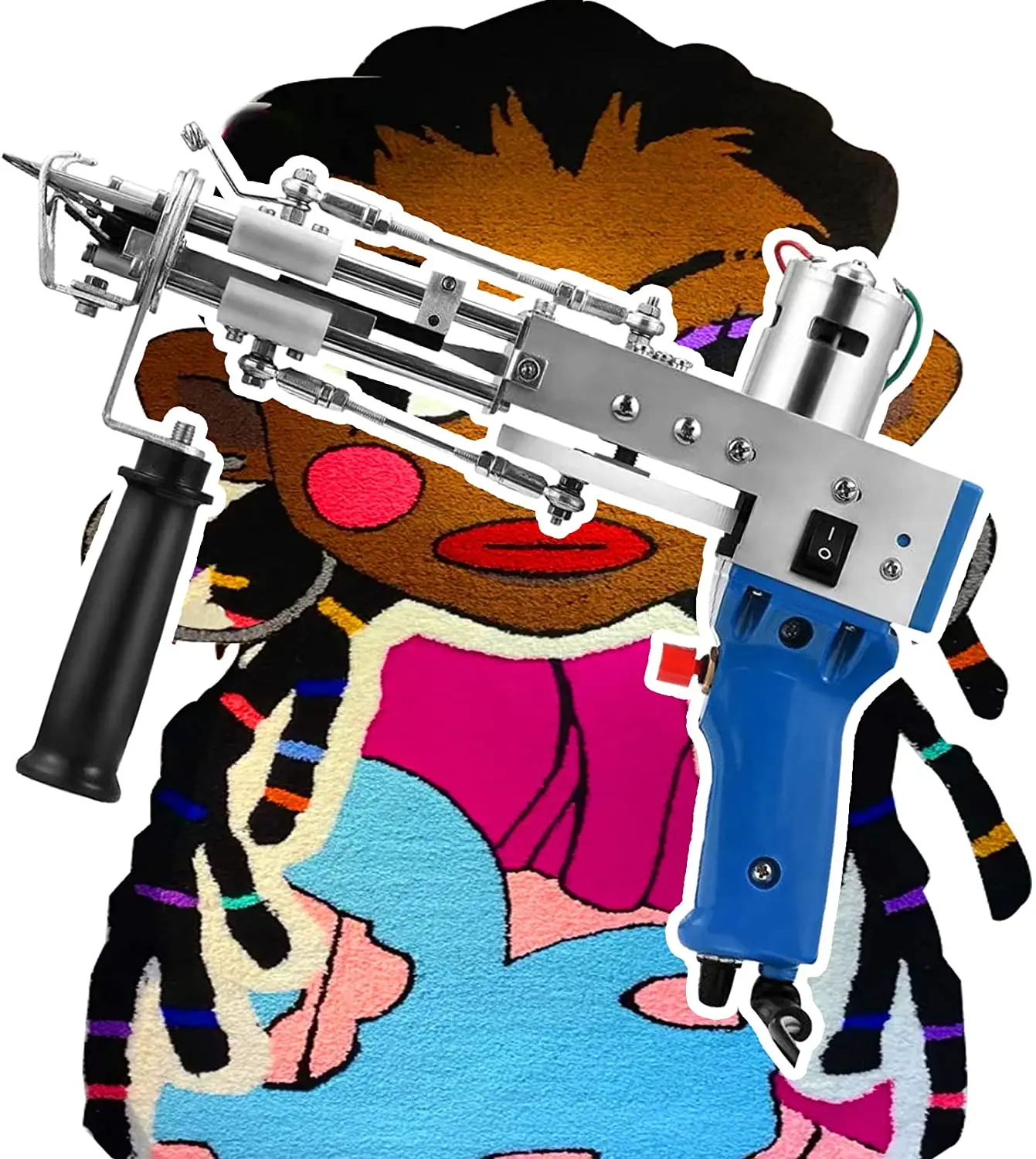 Электрический пистолет для туфтинга 2 в 1 вязания и изготовления ковров |