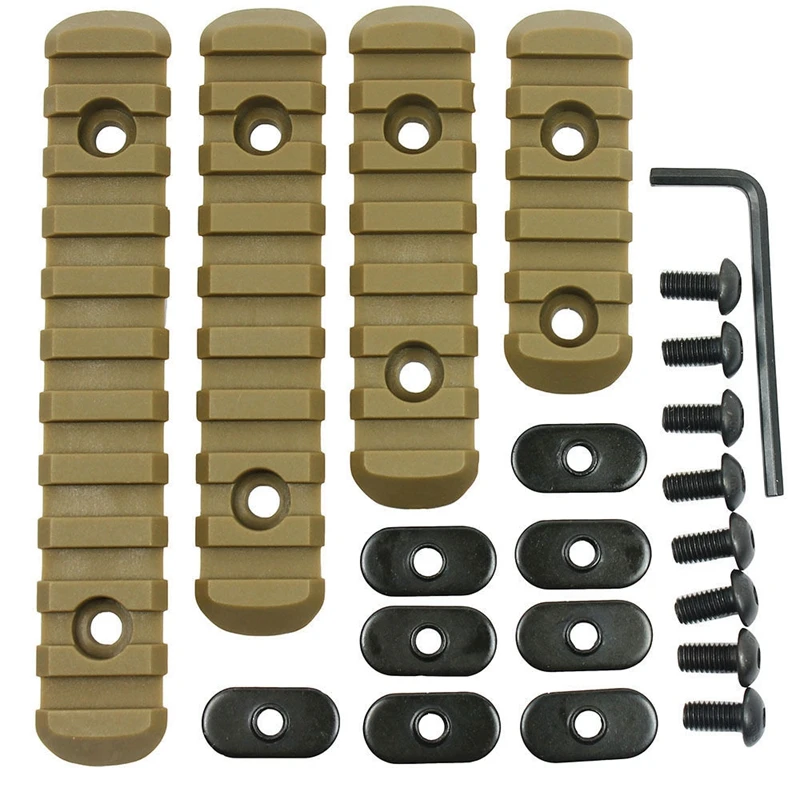 

Tactical M-Lok Picatinny Rails 3/5/7/13-Slot Polymer M LOK Picatinny Rail Adapter Rail Base Segment Handguard Section