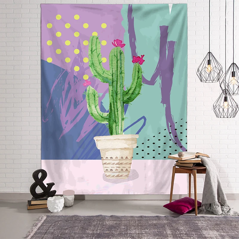 Пейзажные гобелены 3D пляжное полотенце с зелеными листьями красивый настенный