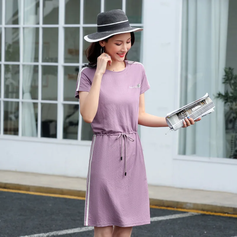 Женские платья свободные модные без рукавов мини платье с принтом солнца луны