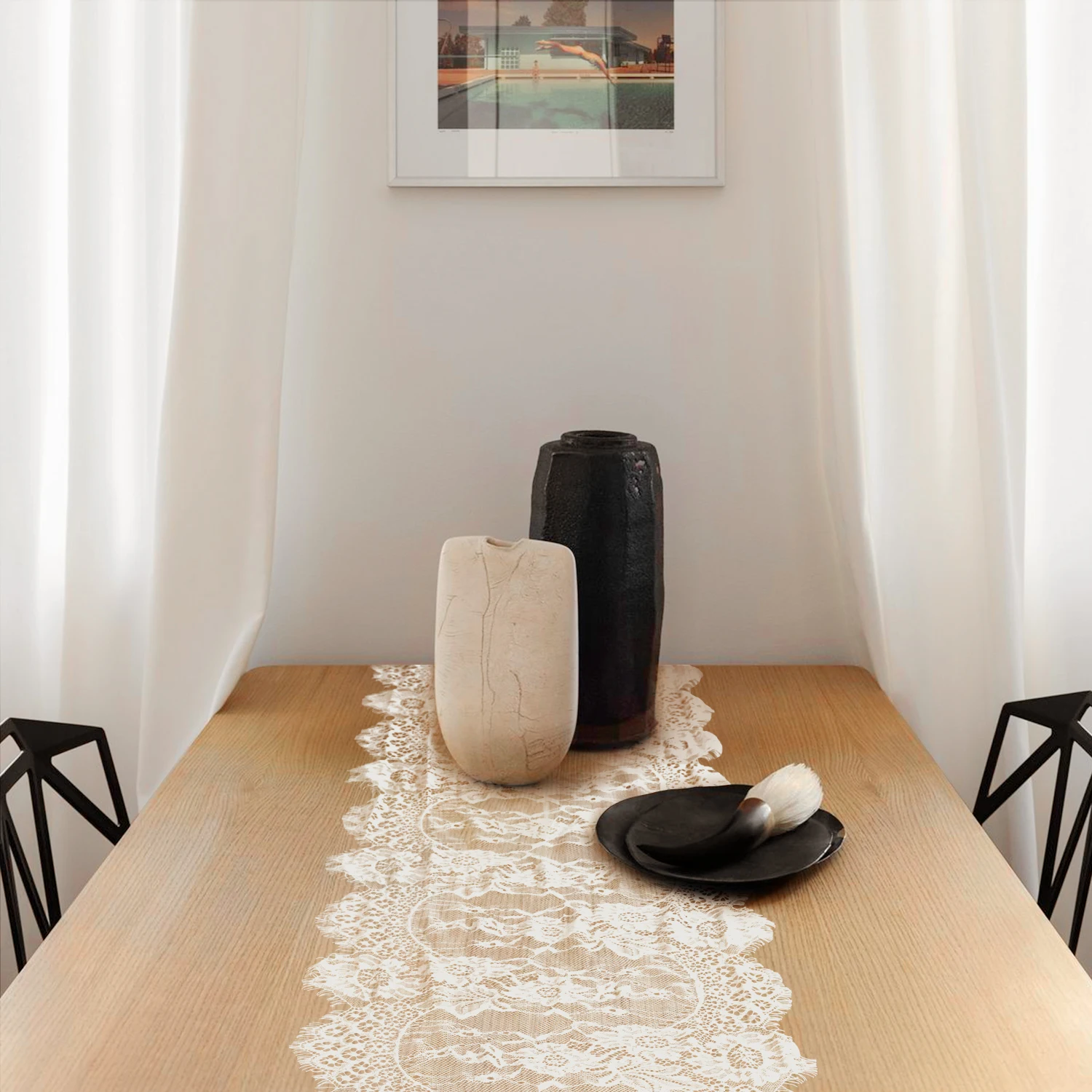 Fowecelt 2021 деревенское свадебное украшение кружевная скатерть современный