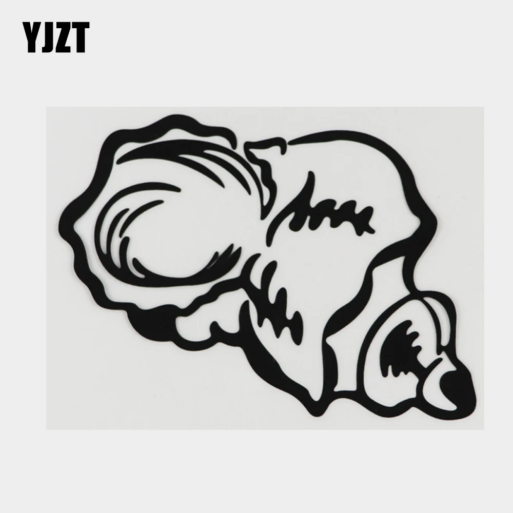 

YJZT 14,3 см × 10,7 см Виниловая наклейка на автомобиль с морскими животными раковинами 18A-0070