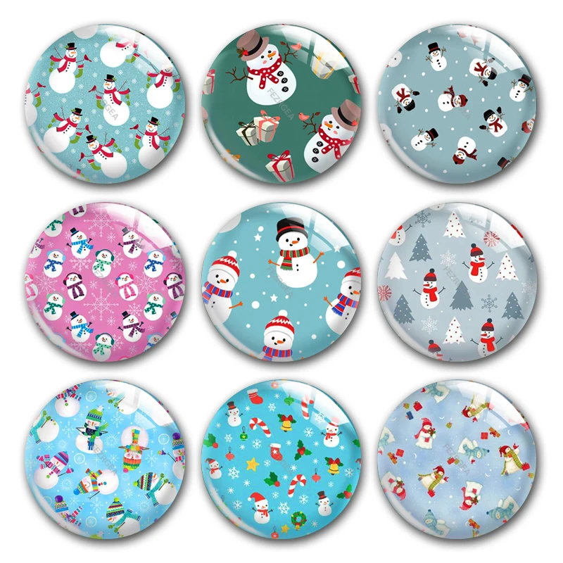 Ручной работы с Рождеством нашитым на груди милым снеговичком: зимний джемпер