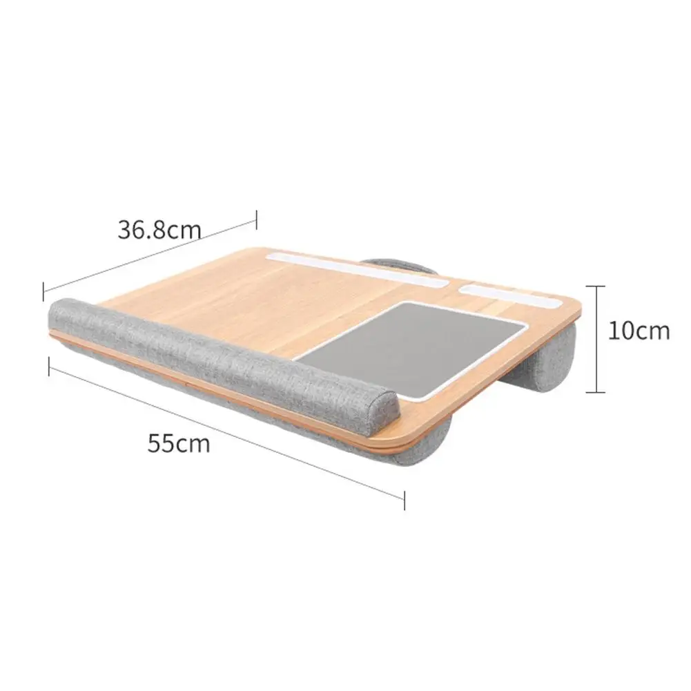

Multi-functional Lap Laptop Desk With Built In Mouse Pad & Wrist Pad MacBook Tablet Laptop Stand With Tablet Pen & Phone Holder