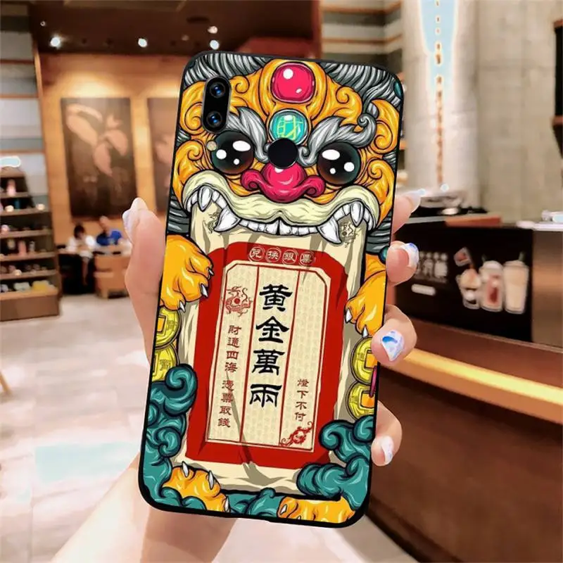 

Pig Rabbit Chinese Style DOG Phone Case For Xiaomi Redmi note 7 8 9 t k30 max3 9 s 10 pro lite