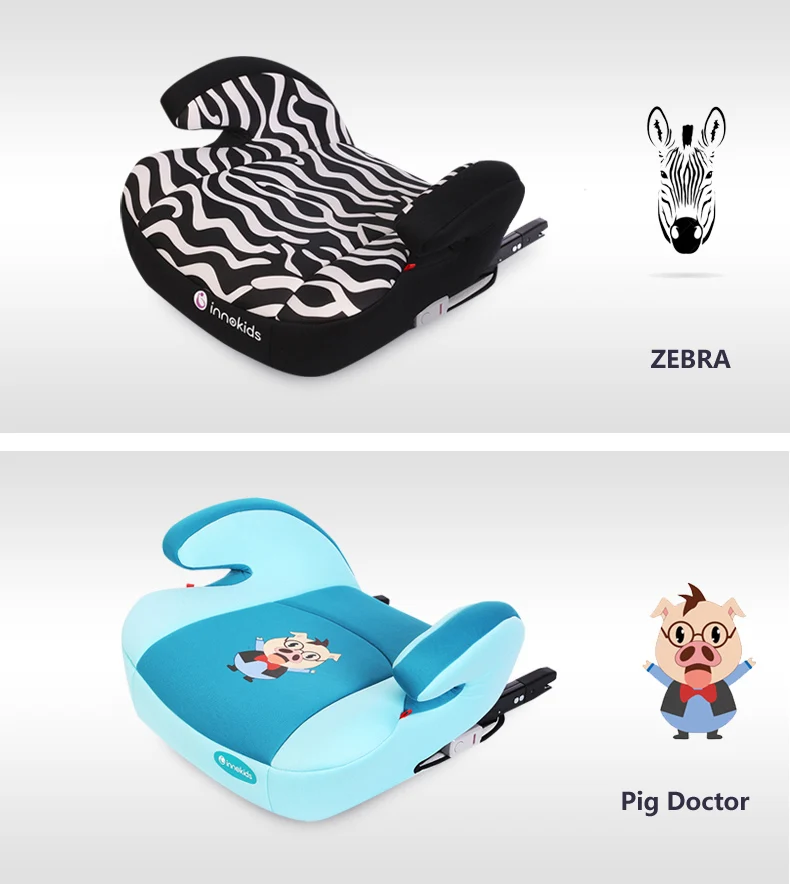 Innokids автомобильное детское безопасное сиденье, увеличивающая рост Подушка, для детей 3-12 лет, детское автомобильное кресло, ISOFIX интерфейс, дышащая ткань