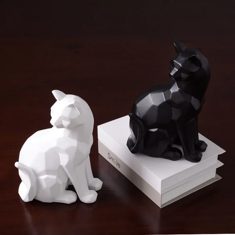Скандинавские смолы оригами форма кошка украшения Ремесла современный для