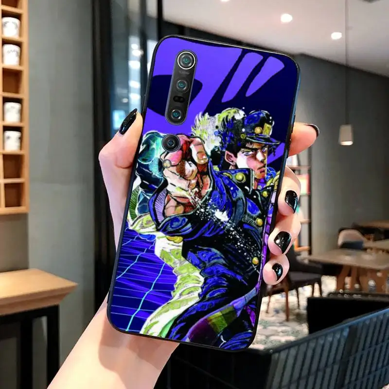 

JoJo Bizarre Adventure Phone Case Black Cover For Xiaomi 6X 8 8Lite 9T 10 10Lite Note 8 8T 9Pro 9Promax Cases