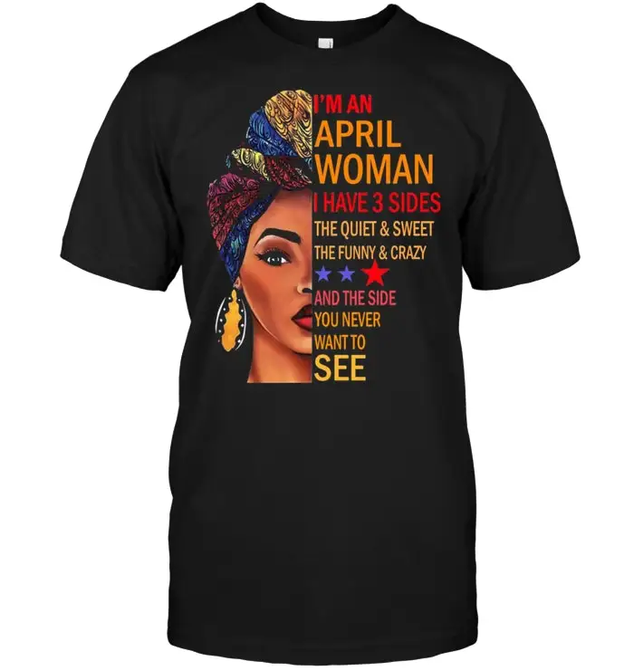 Gildan бренд Rihanna Im An April Woman I Have 3 Sides Футболка мужская футболка с коротким рукавом |