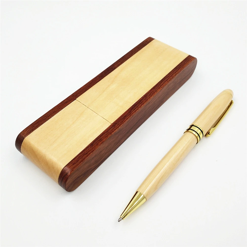 Один комплект из красного дерева и деревянные цифровым пером набор шариковая