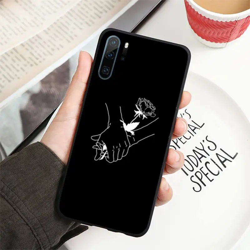 

The People Line Art Plagt Phone Case For Huawei P40 P20 P30 lite Pro P Smart 2019 Mate 40 20 10 Lite Pro Nova 5t