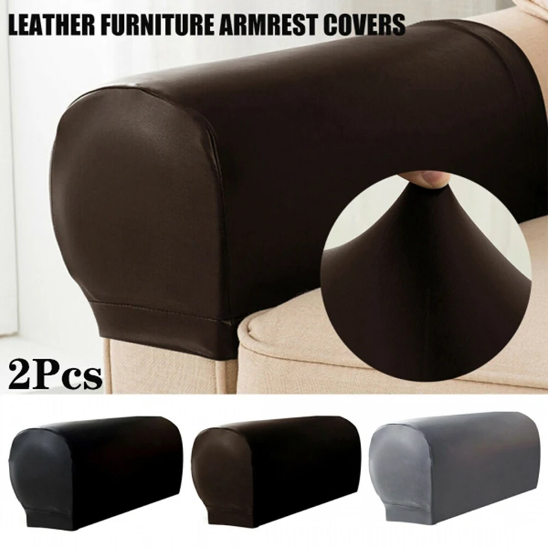

PU Armrest Sofa Covers Leather Furniture Stretchy Couch Chair Arm Protector Anti Slipsofa Armrest Cover Home & Living Decor