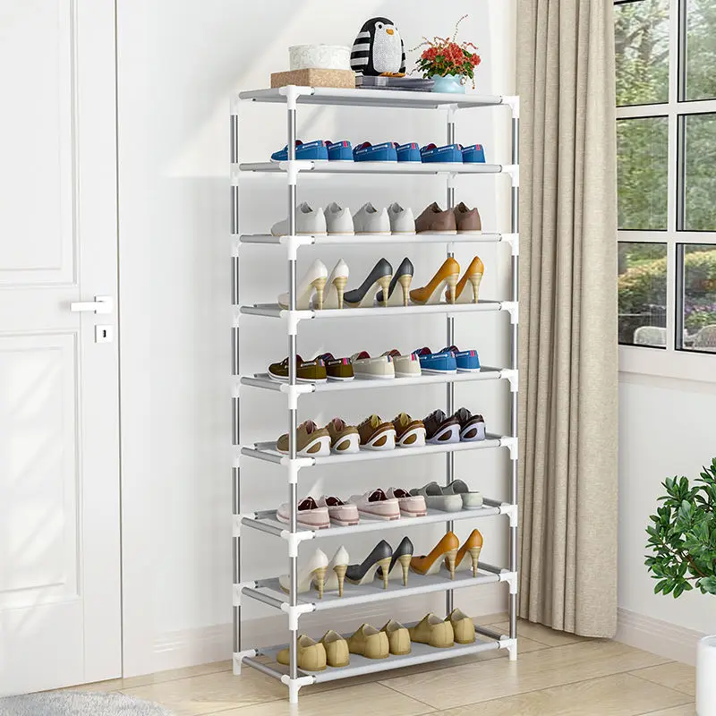 

3-10 Layers Shoe Rack Easy to Install Shoerack Metal Space Saving Stand Holder Home Furniture Hallway Entryway Shoe Shelves met