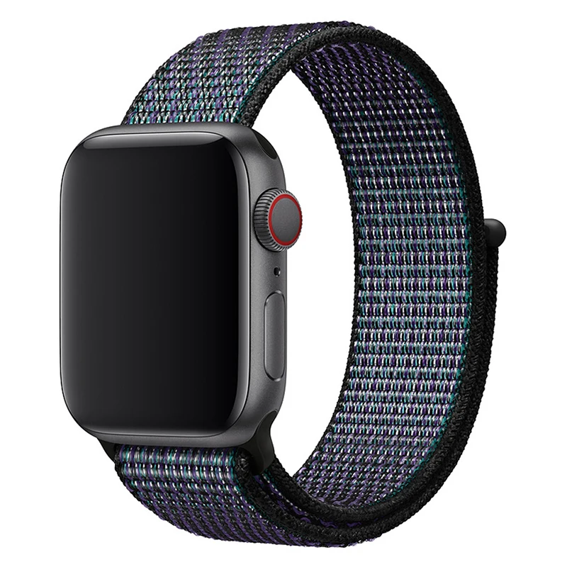 Ремешок нейлоновый для apple watch band 44 мм 40 45 41 38 42 спортивный браслет iWatch Series 4 5 6 se 7 |
