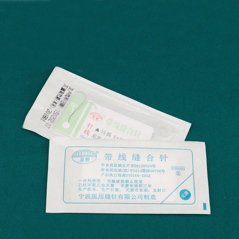 Круглый хирургический инструмент для швов Микрохирургия нейлоновая проволока