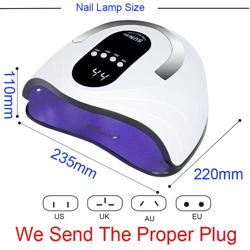 

Nail lamp 84W High Power Gel Lamp 42 leds UV Lamp Fast Curing Nail Dryer With Big Room and Timer Smart Sensor Nail Tools