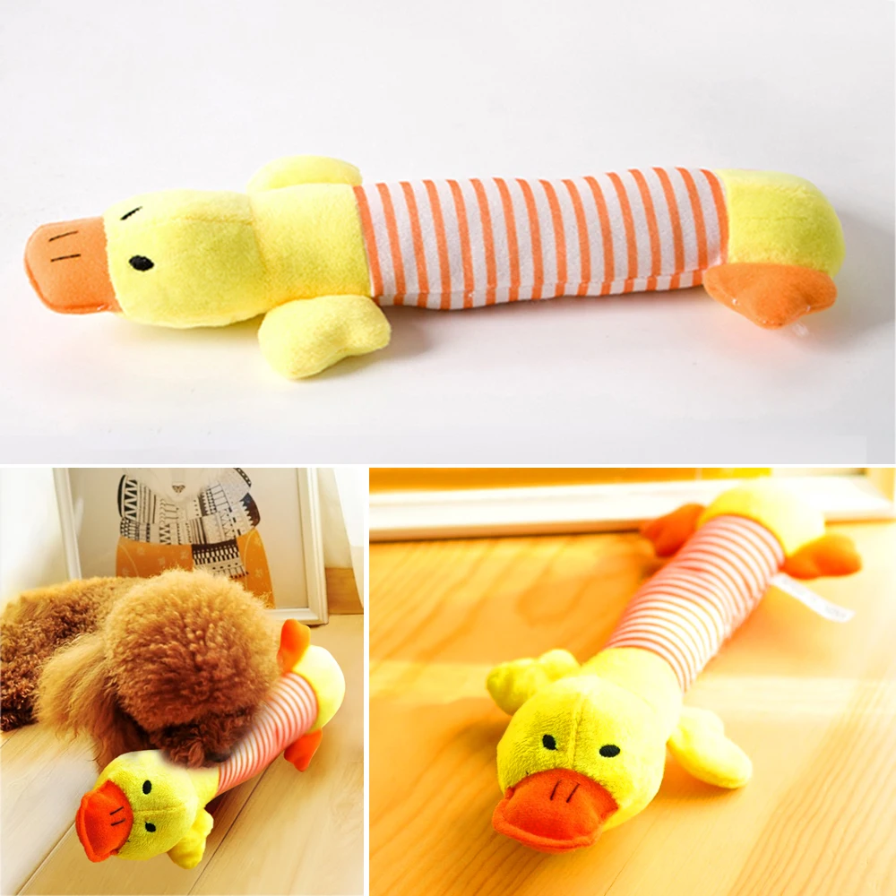Cute Pet Dog Cat Funny Fleece Durability Plush Toys Squeak Chew Sound Toy Fit for All Pets Elephant Pig | Дом и сад