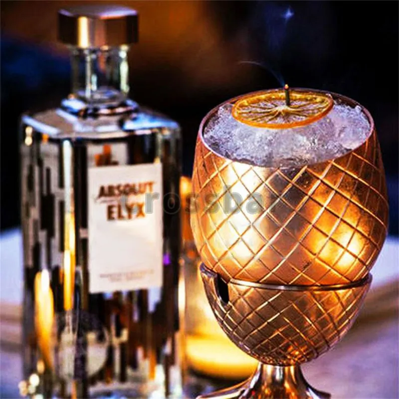 Творческий Ананас стаканы коктейльные чашки кружки медь золото 500 мл 900