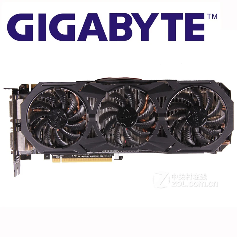 GIGABYTE GTX 970 4GB Графика карты GDDR5 256 бит видеокарта nVIDIA Geforce GTX970 карта Hdmi Dvi