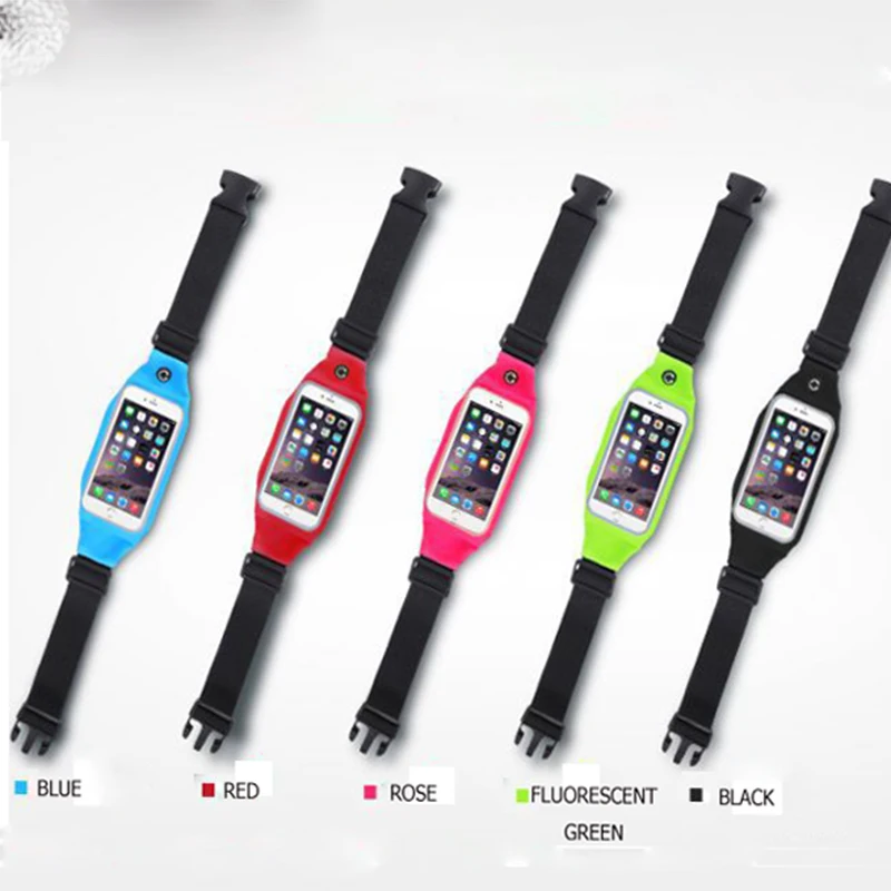 Водонепроницаемая поясная сумка для бега с сенсорным экраном прозрачная унисекс