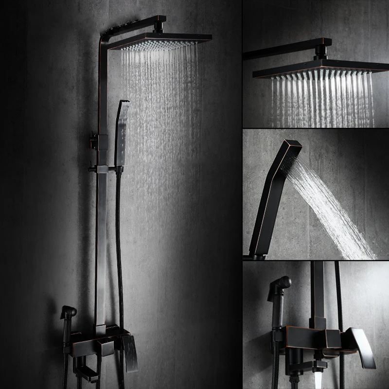 Дождевые смесители для душа ванны кран ванной комнаты с ручным распылителем