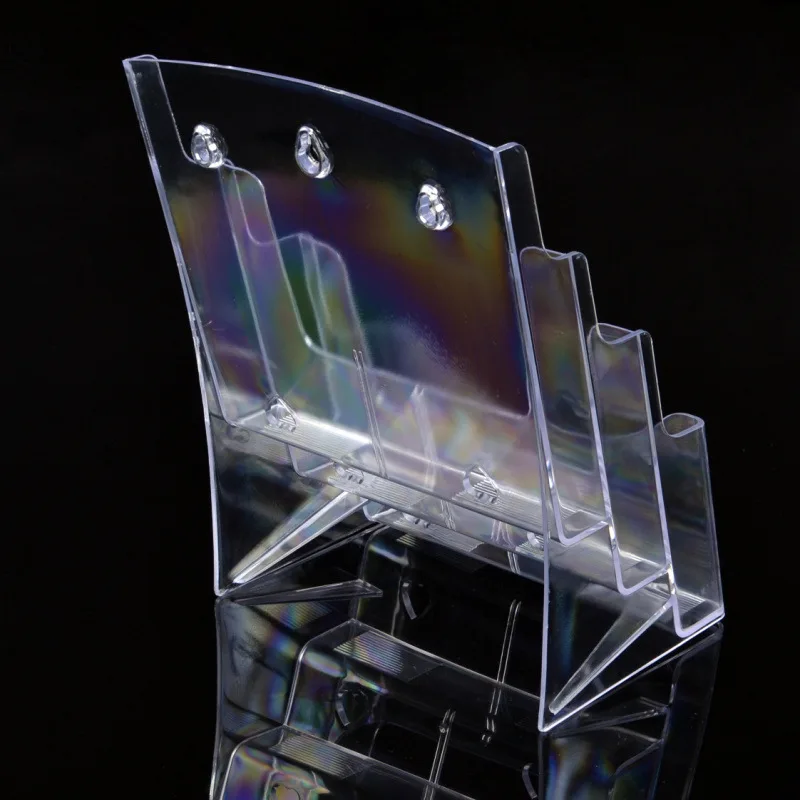 А4 трехуровневая стойка для каталогов акриловая витрина прозрачная из