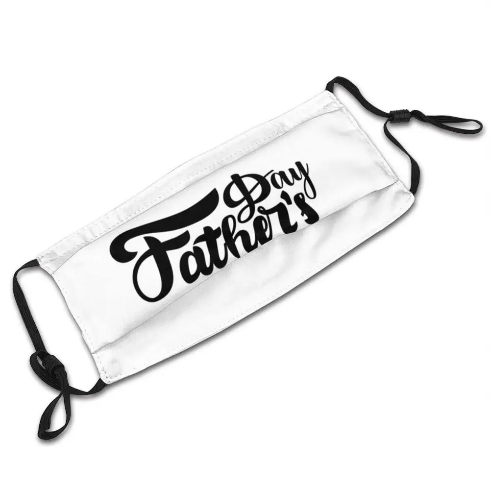 

Fathers Day Illustration Anti Pollution Dust Face Mask Washable And Reusable Pm2.5 Black Mask