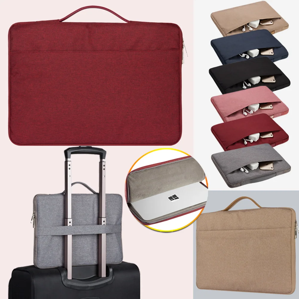 

Laptop Bag for Microsoft Surface Pro 2/3/4/6/7/X Book 1/2 Laptop 1/2/3 Breathable Carrying Business Handbag