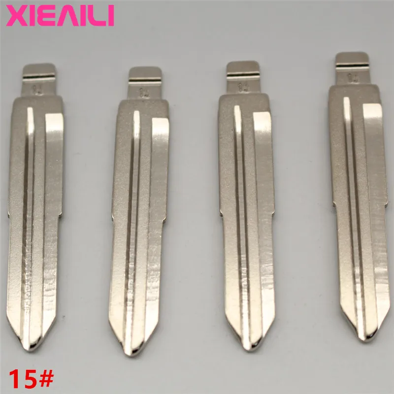 XIEAILI 20 шт. 15 # металлические чистое нерезаное флип KD полотно дистанционного ключа