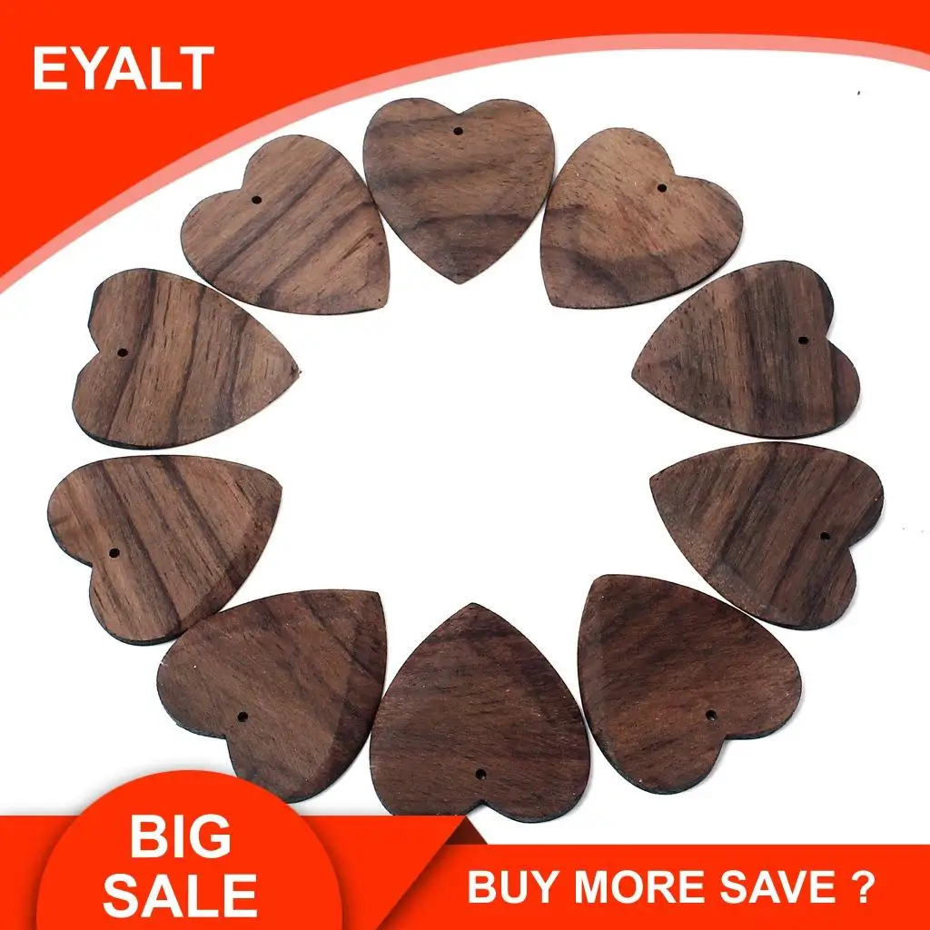 Медиаторы в форме сердца из розового дерева для электрогитары 1 шт. | Спорт и