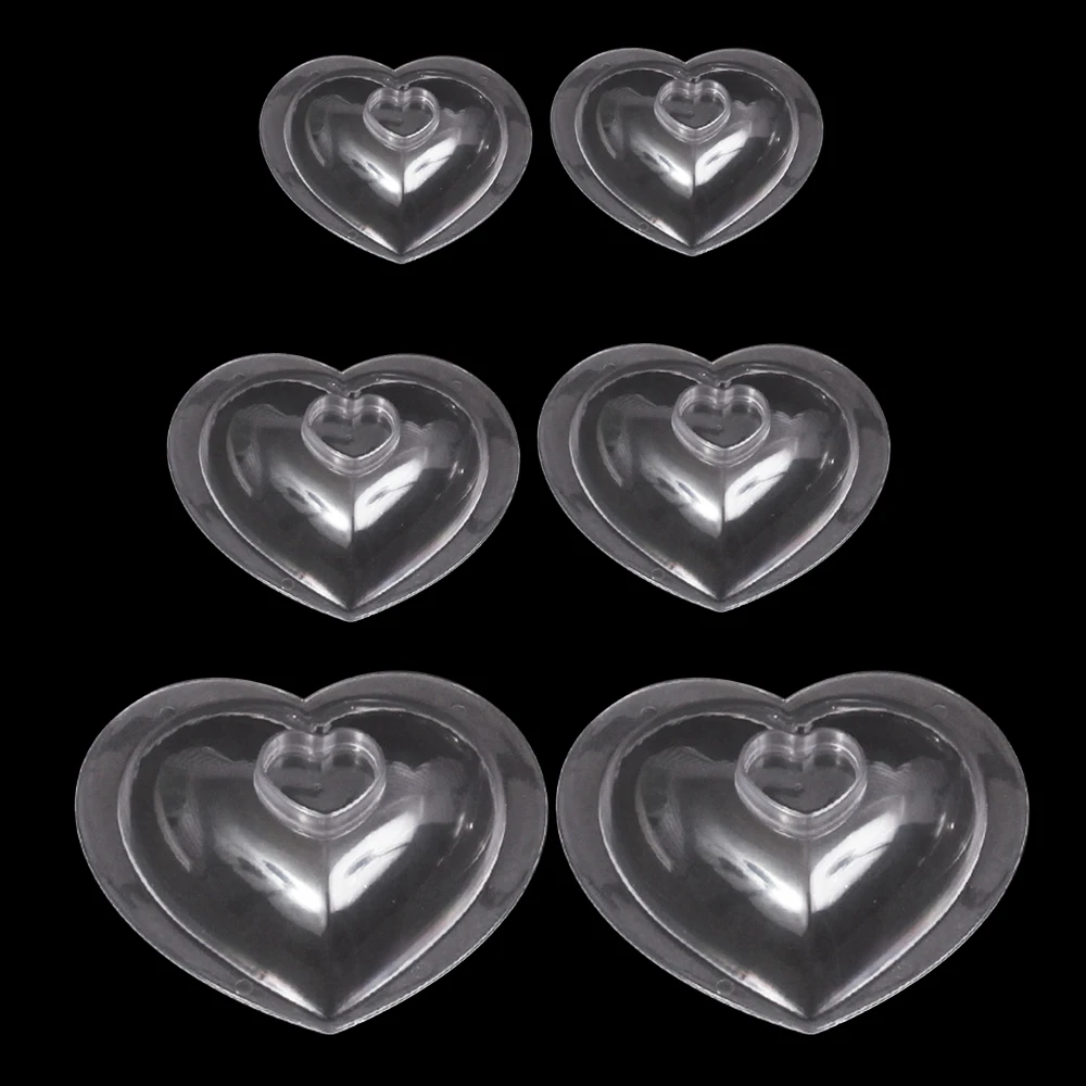 3pcs 3D DIY Plastic Mold Love Heart Shape Mousse Molds Christmas Cake Cupcake Fondant Chocolate Moulds Decorating Tool | Дом и сад