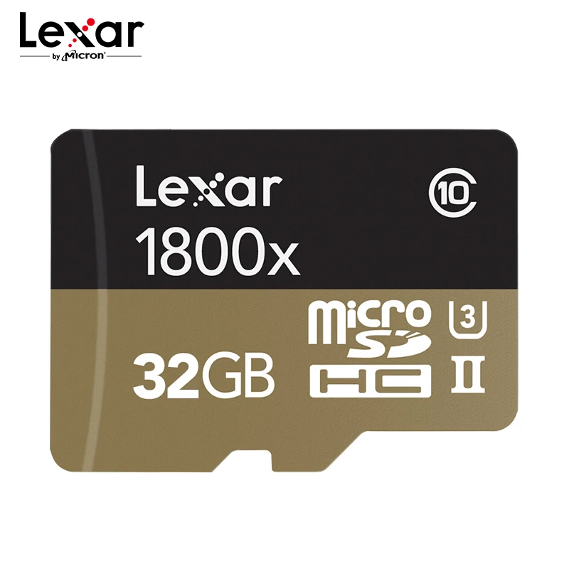 Профессиональная карта Micro SD Lexar 1800x памяти TF на 64 ГБ 32 до 270 МБ/с./с U3 Class10 флеш для 4K
