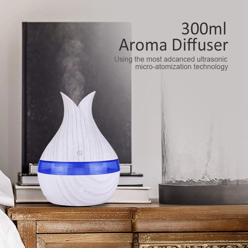 300 мл USB арома-диффузор ультразвуковой увлажнитель ароматерапия распылитель