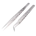 Электронные промышленные пинцеты Pincet, набор прецизионных пинцетов из нержавеющей стали с изогнутым прямым наконечником, ручные инструменты для ремонта телефонов