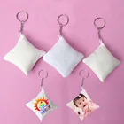 15 шт.лот пустые тканевые Брелоки для ключей для рукоделия подарки печать сублимационные чернила переводная бумага печать Высокое качество Бесплатная доставка