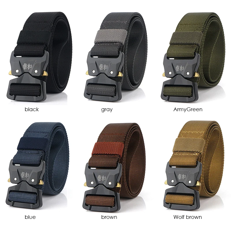 Ремень HSSEE мужской тактический мягкий пояс из натурального нейлона с