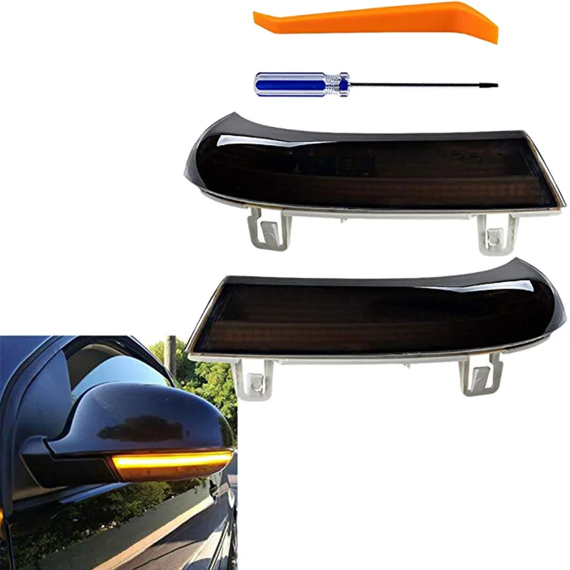 Автомобильный светодиодный динамический сигнал поворота светильник боковые