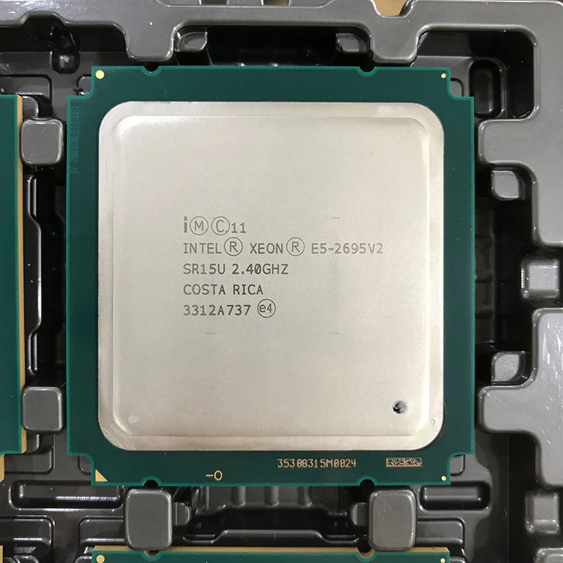 Вытянутый E5 2695 V2 серверный процессор 2 4G 30M 12Core 24 thread LGA2011|Компьютерные кабели и