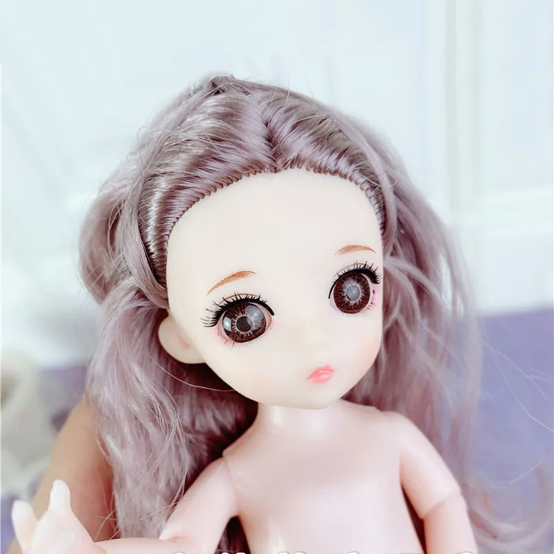 16 см BJD куклы 13 совместный подвижный 1/12 куклы-принцессы игрушки макияж одеваются голый обнаженный милый ребенок кукла игрушка для детей Подарки