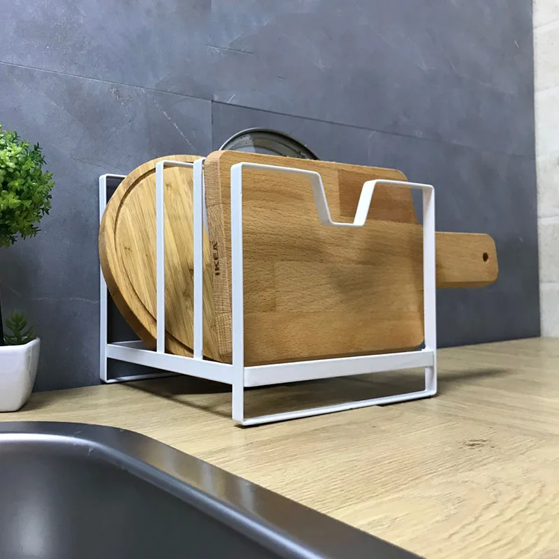 Книжная полка бытовые предметы кухонная Многоуровневая для крышек кастрюль